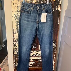 NWT Levi’s premium button fly 501 sample NWT women’s jeans. Size 17 x 30